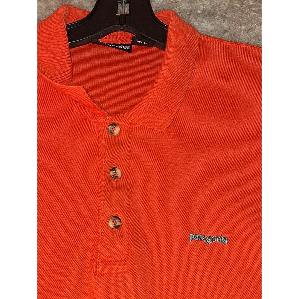 VINTAGE Patagonia Polos Lot of 2 Mens XL Orange Salmon 1988/1990 Casual Sporty - Picture 11 of 16